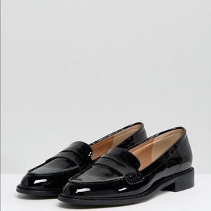 Patent black ASOS flats